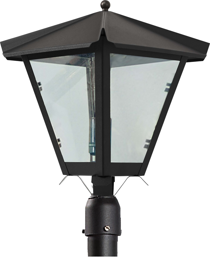 Gustav Stolpelykt Ø60 mm, 440 x 320 mm, E27 Svart, vindusglass