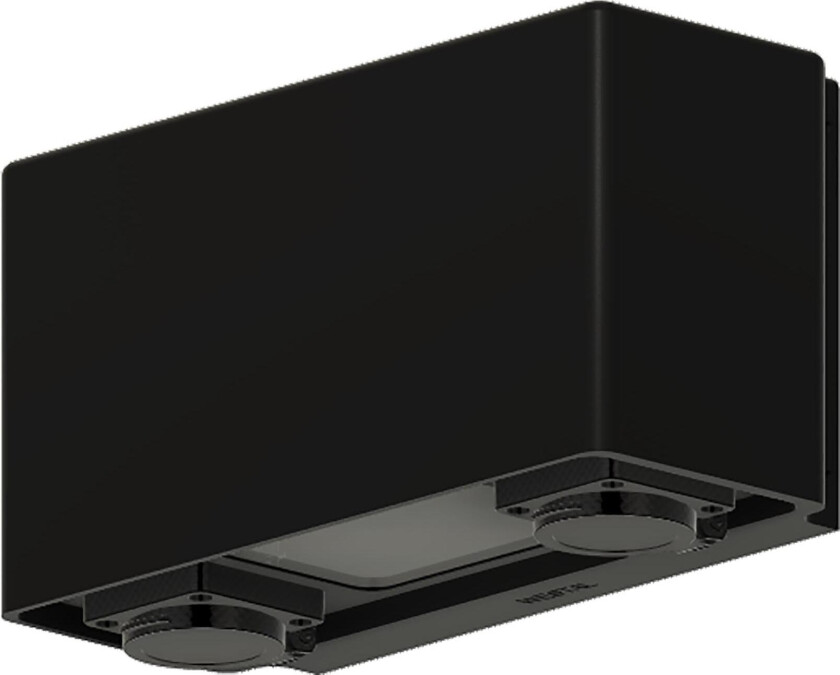 Jubilar III Veggarmatur 18 W, 1225 lm, 3000 K, to stikkontakter Svart