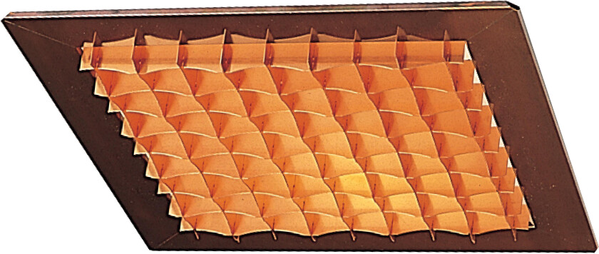 Quattro II Takfotsarmatur 9,5 W, 650 lm, 3000 K, 340 x 340 mm Kobber