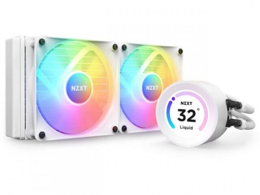 Kraken Elite 240 White RGB - CPU Vannkjøling - Max 31 dBA