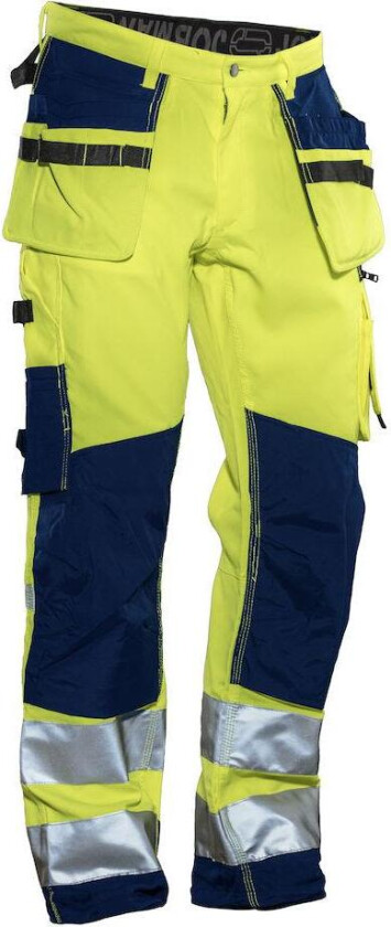 Star 2222 Arbeidsbukse gul/marineblå, varsel, klasse 2 Gul / Marineblå