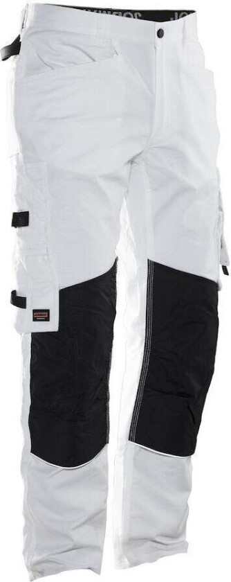 2130 Arbeidsbukse hvit/svart C50