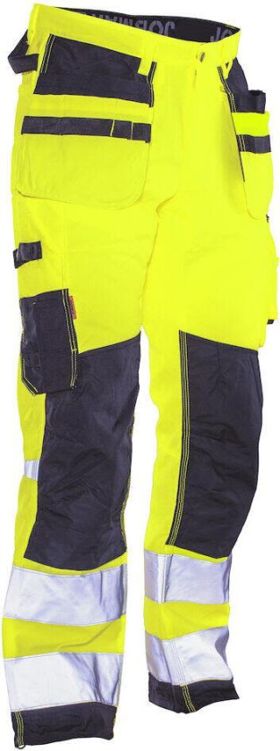 Star 2222 Arbeidsbukse gul/svart, varsel, klasse 2 Gul/Svart