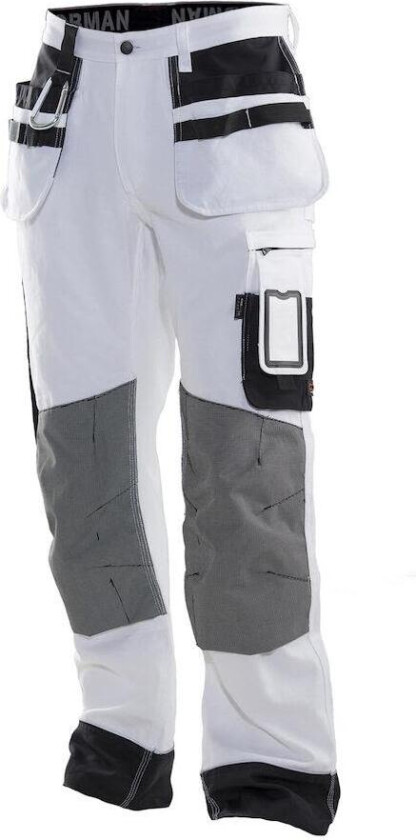 Core 2171 Arbeidsbukse hvit/svart C154