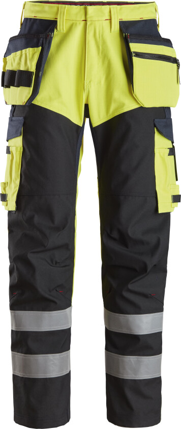 6265 Arbeidsbukse varsel, gul/marineblå 54