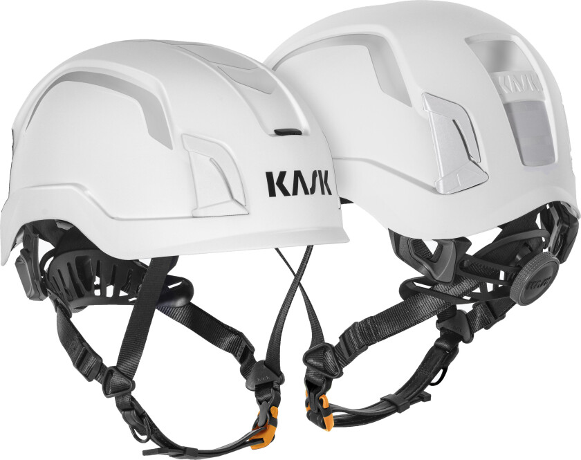 Zenith X HI VIZ Sikkerhetshjelm uventilert Hi-Vis Hvit
