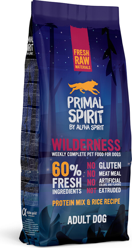 Spirit 60% Wilderness Hundefôr - 12 kg