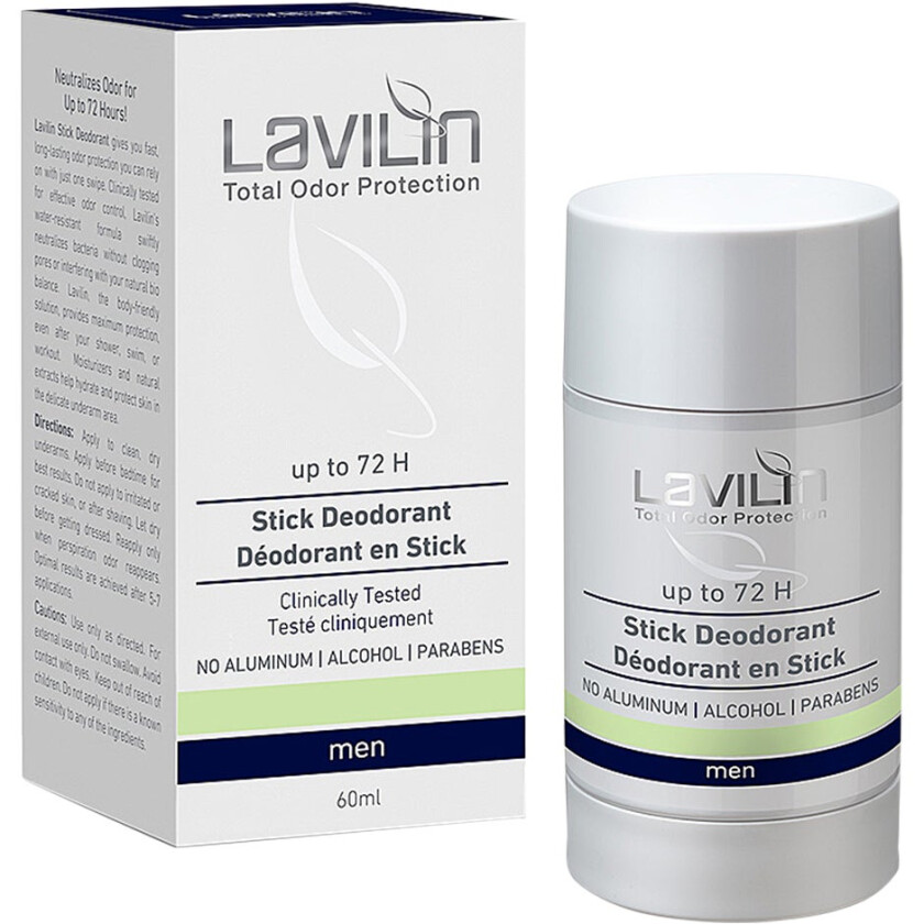 72 h Deodorant Stick For Men, 60 ml Deodorant