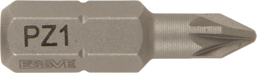 9980220 Bits PZ1 x 25 mm, kryss, 1/4", 3-pakning