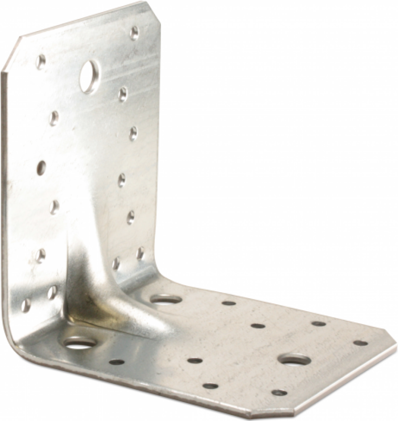 792310610690 Vinkelbeslag med armering, varmforsinket 3,0 x 105 x 105 x 90 mm