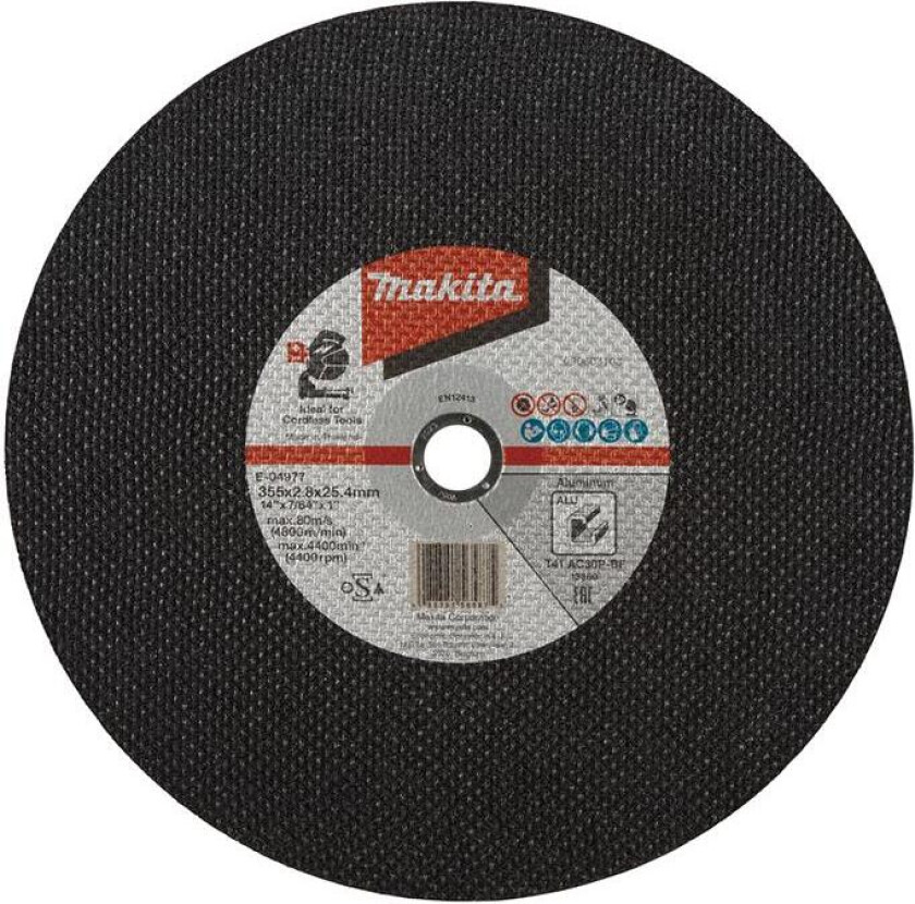 E-04977-5 Skjæreskive 355 mm, 5-pakning