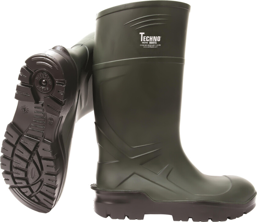 04 Gummistøvel grønn, PU 39