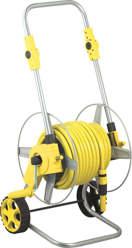 525026 Slangevogn 20 m slange, 4 koblinger