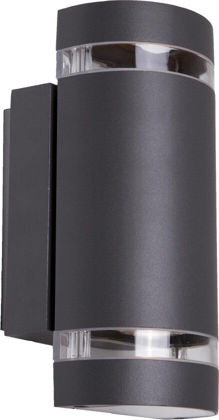 Focus Veggarmatur 2x4W LED, dimmbar Antrasitt