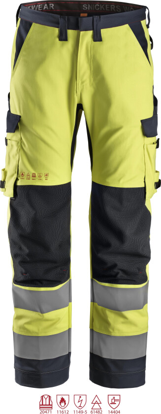 6361 ProtecWork Arbeidsbukse varsel, gul 148