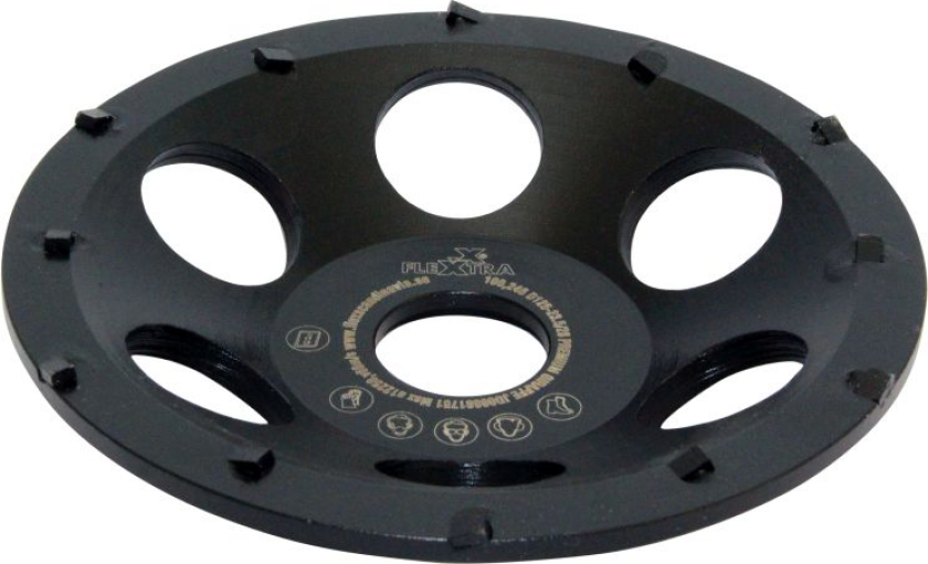 100246 Slipeskål 125 mm, Ø 23,5 mm PCDX4/6