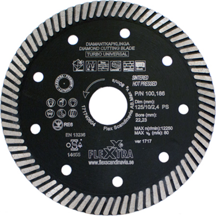 100186 Diamantklinge 125 mm