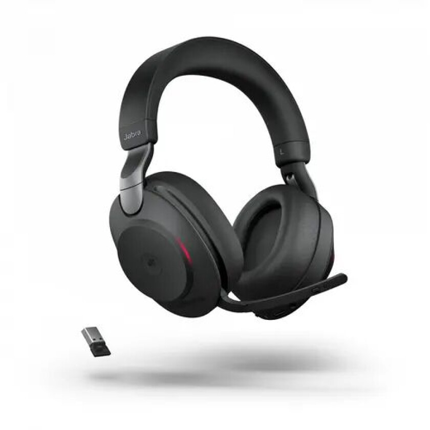 Evolve2 85 Ms Hodesett Usb-a Via Bluetooth-adapter Optimert For Ms Teams Stereo Svart