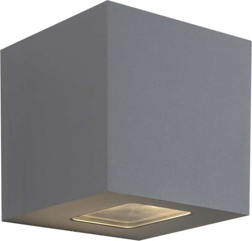 Cube XL II Veggarmatur 3000 K, 1890 lm, 80°, 25 W, IP65 Grå