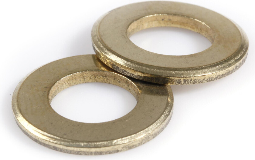 001257010064000 Rundskive BRB, DIN 125 A, messing 6,4x12x1,6 mm, 1000-pakning