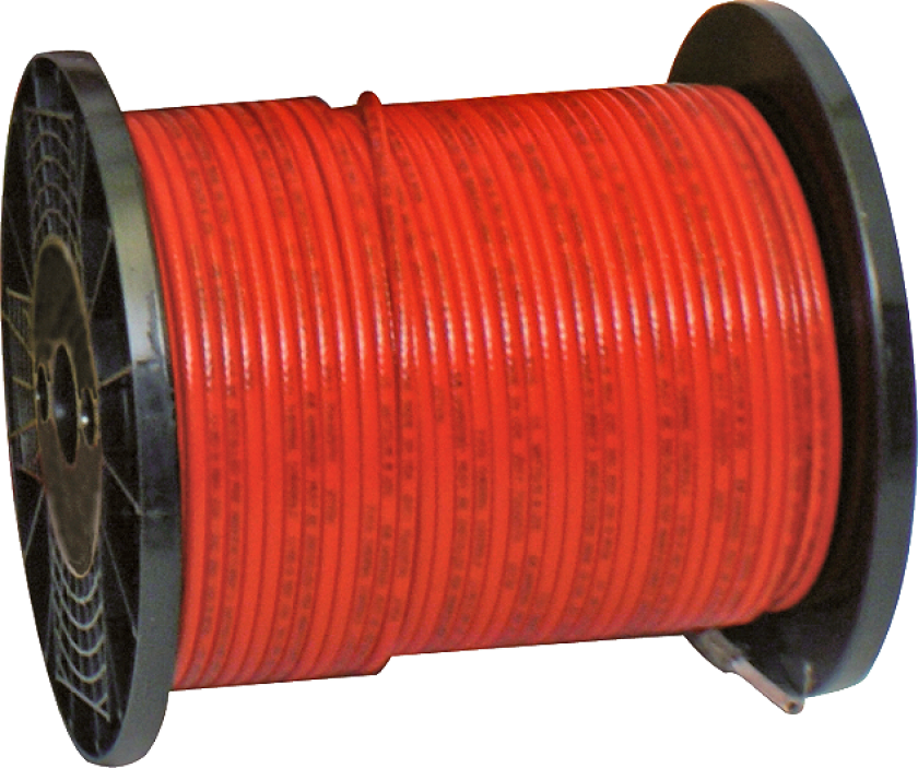 T2Röd Varmekabel 1 m, for innsparklede gulv, 15 W/m