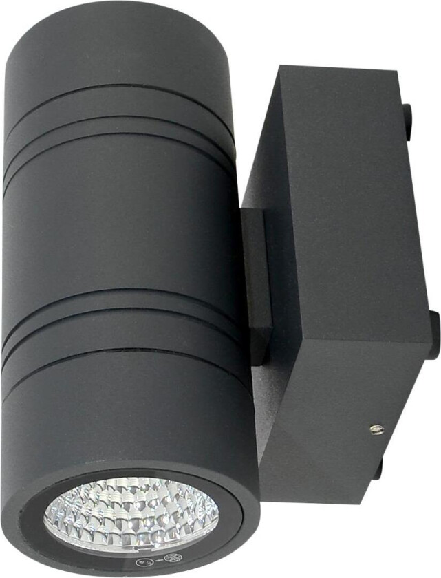 Funkis Nova Veggarmatur 2 x 6 W, 3000 K, svart