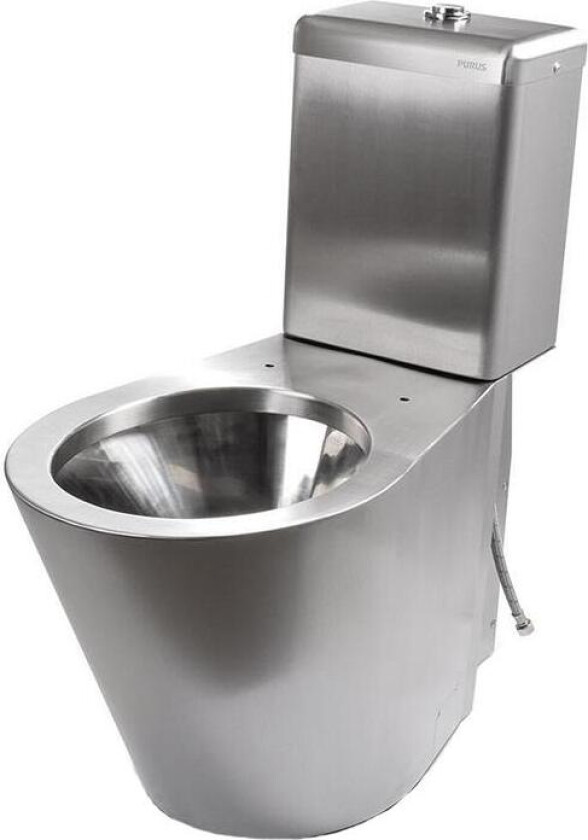 V130 WC-stol rustfritt stål