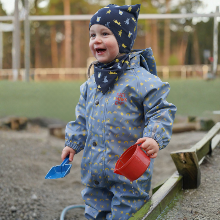 Babyregndress Dugg Mjuk Blå - 80