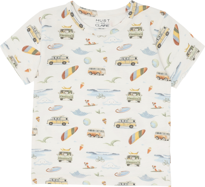 T-skjorte August Excursion Ivory - 110