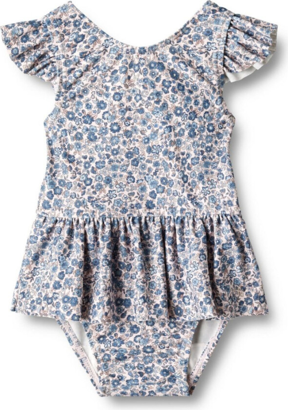 Badedrakt Diddi Baby Blue Flower Meadow - 80