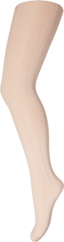 Strømpebukse i Ull Mønstret Rose Dust - 60