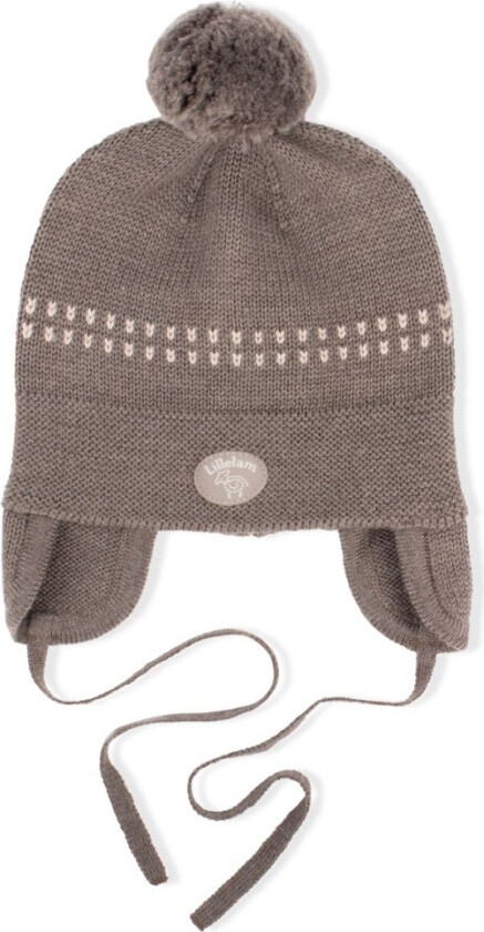 Lillelam - Lue Med Snøring Classic Brun - 44-46cm