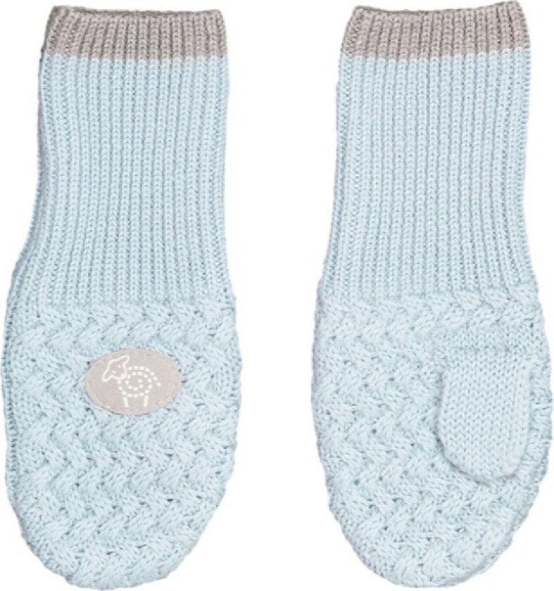 Lillelam - Ullvotter Basic, Lyseblå - 50-56