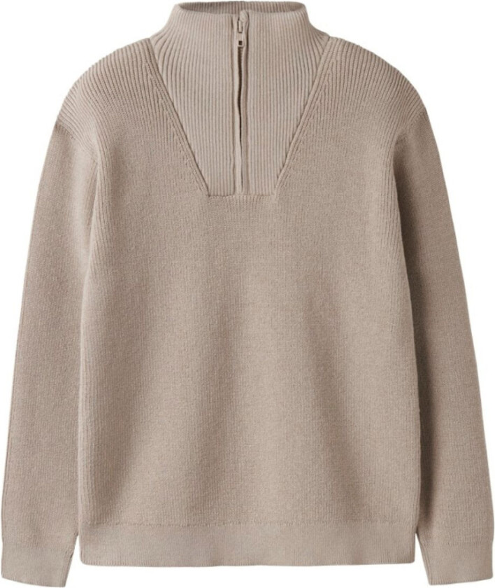 Genser Halfzip Nesolle Knit Island Fossil - 116