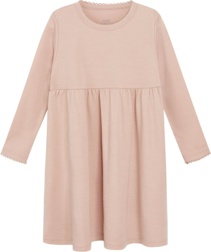 Kjole i Ull og Bambus Rose Cloud - 110
