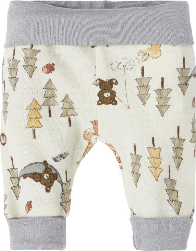 Bukse i Ull Prematur Lyseblå - 48cm