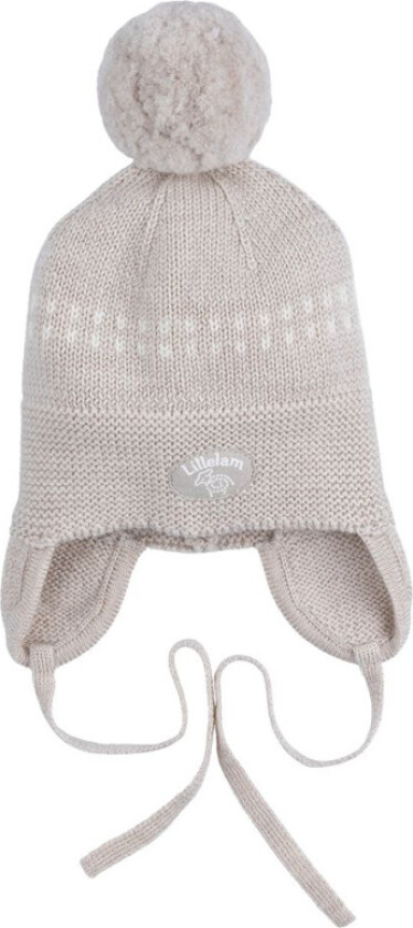 Lillelam - Lue Med Snøring Classic Lys Beige - 44-46cm