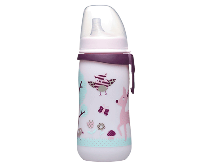 Drikkeflaske / Tutekopp Bambi Rosa 330ml - Onesize