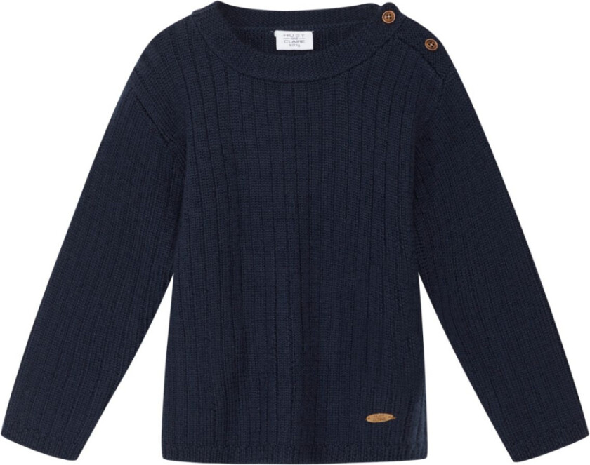 Genser Ull Ribbestrikket More Navy - 74