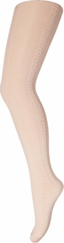 Strømpebukse Ull med Hullmønster Rose Dust - 90