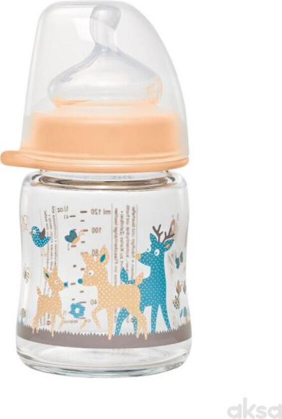 Tåteflaske Glass Bambi 120ml - Onesize