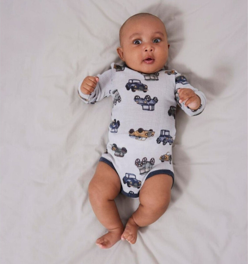 Body Ull Baby Wang Cars Gray Dawn AOP - 80