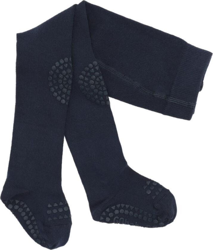 Strømpebukse Antiskli Organic Navy Blue - 12-18 mnd