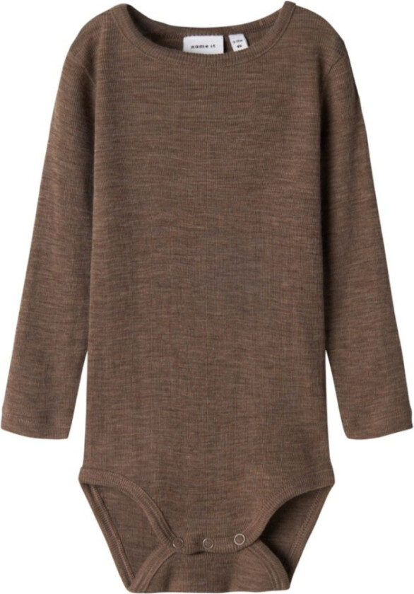 Body i Ull og Silke Baby Rib Wossa Walnut - 62