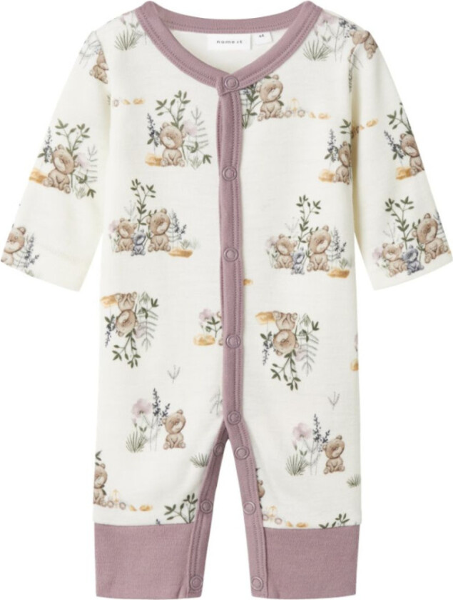 Pysjamas i Ull Willu Prematur Snow White - 48