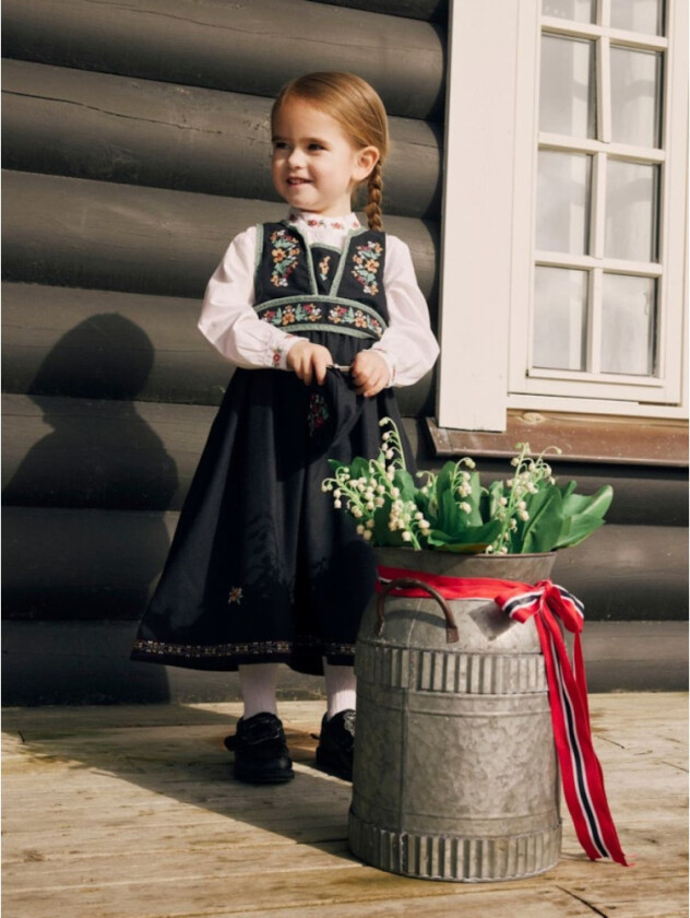 Festdrakt / Bunad - Dark Sapphire/ Hedge Green - 86