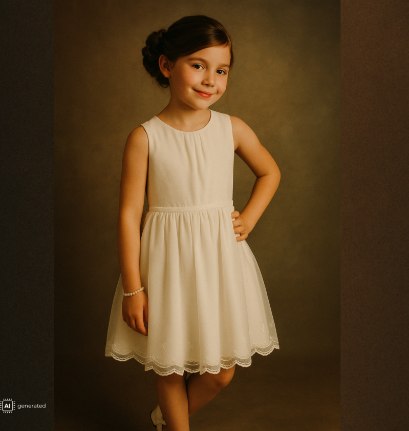 Kjole Demille Spencer Jr Bright White - 140