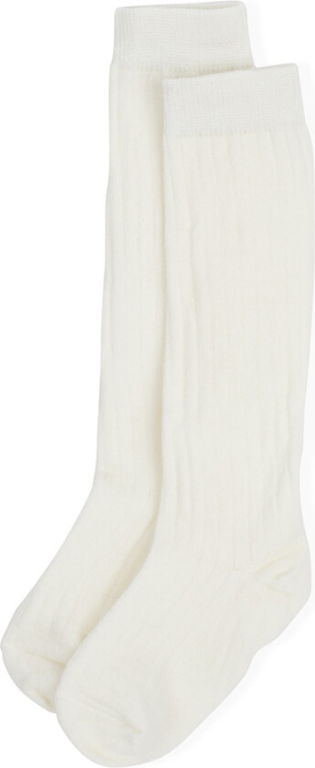 Lillelam - Knestrømper Ull Hvit - 23-26