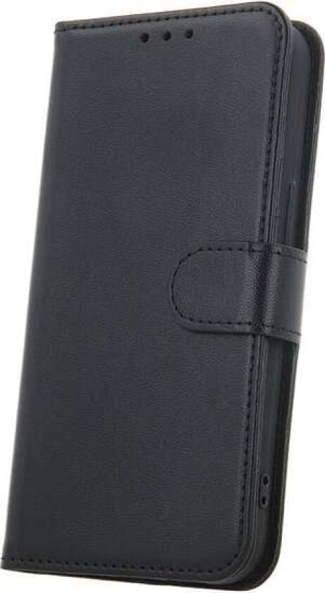Faux skinnveske med stativ for Samsung Galaxy S26 Plus - Svart