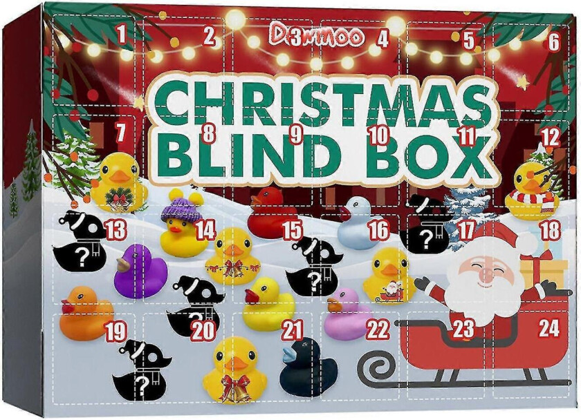 24 dører Julekalender Ender Blindboks Leketøy Kreativ adventskalender